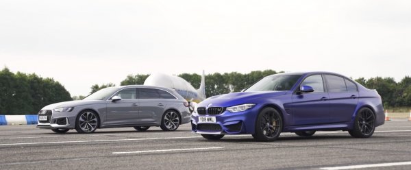 Специалисты сравнили BMW M3 CS и Audi RS4 в поединке